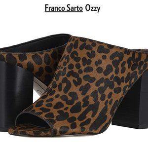 Franco Sarto Ozzy Mule animal print size 8